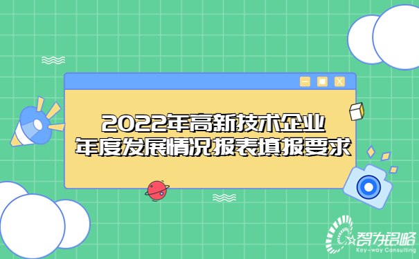 2022年高新技術(shù)企業(yè)年度發(fā)展情況報(bào)表填報(bào)要求