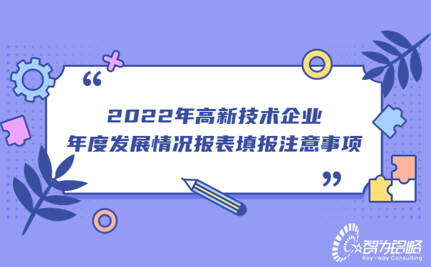 2022年高新技術(shù)企業(yè)年度發(fā)展情況報(bào)表填報(bào)注意事項(xiàng)