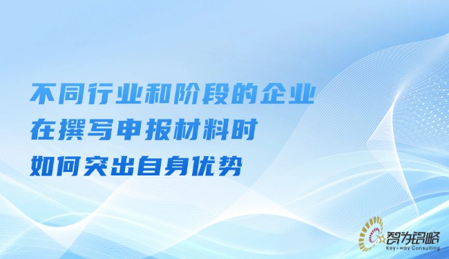 不同行業(yè)和階段的企業(yè)在撰寫(xiě)申報(bào)材料時(shí)如何突出自身優(yōu)勢(shì).jpg